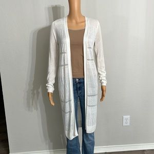 NWT Skies are Blue long pointelle sweater